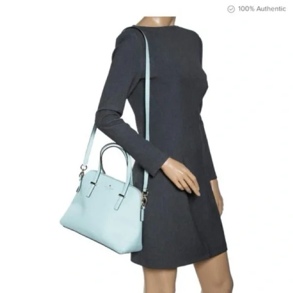 Kate Spade Mint Green Saffiano Leather Cedar Street Maise Satchel Handbag - Picture 7 of 7